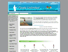 Tablet Screenshot of floatsunlimited.com